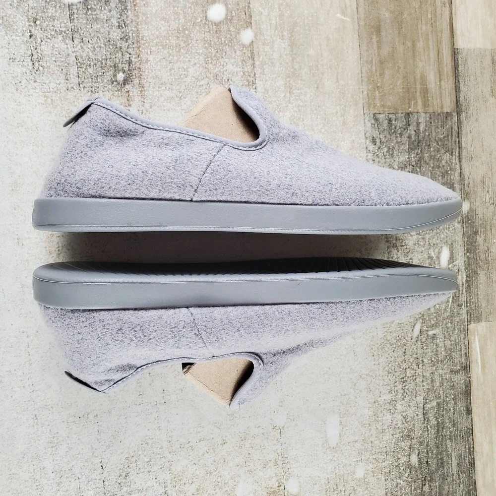 Allbirds Wool Loungers Mens Loafers Shoes Sz 9 Gray Comfort Round Toe Slip On